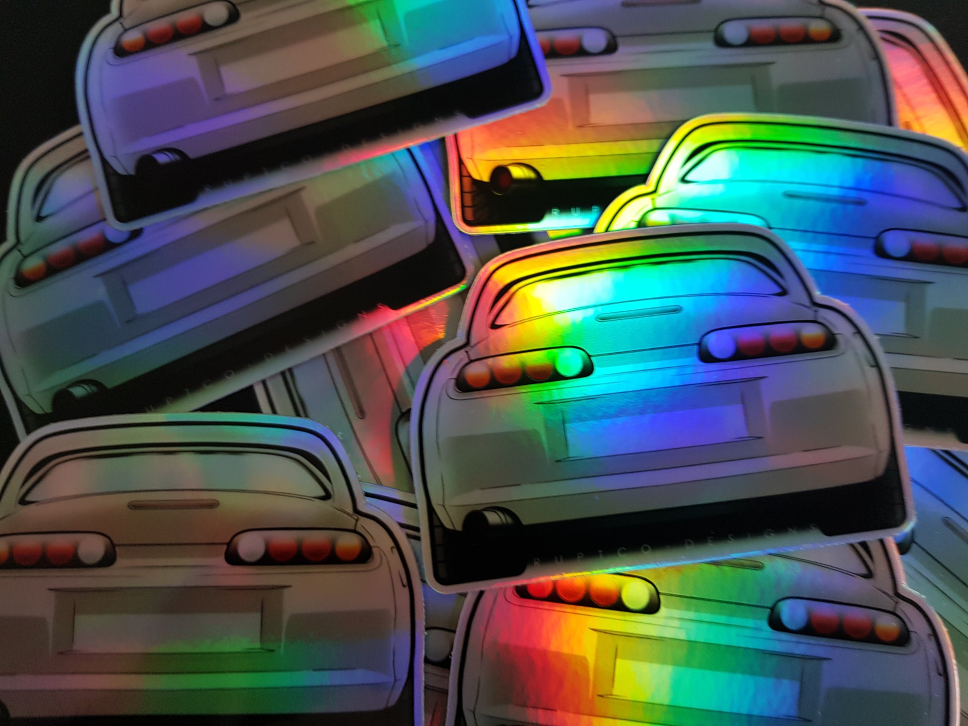 Toyota Supra Mk4 holographic sticker image 2