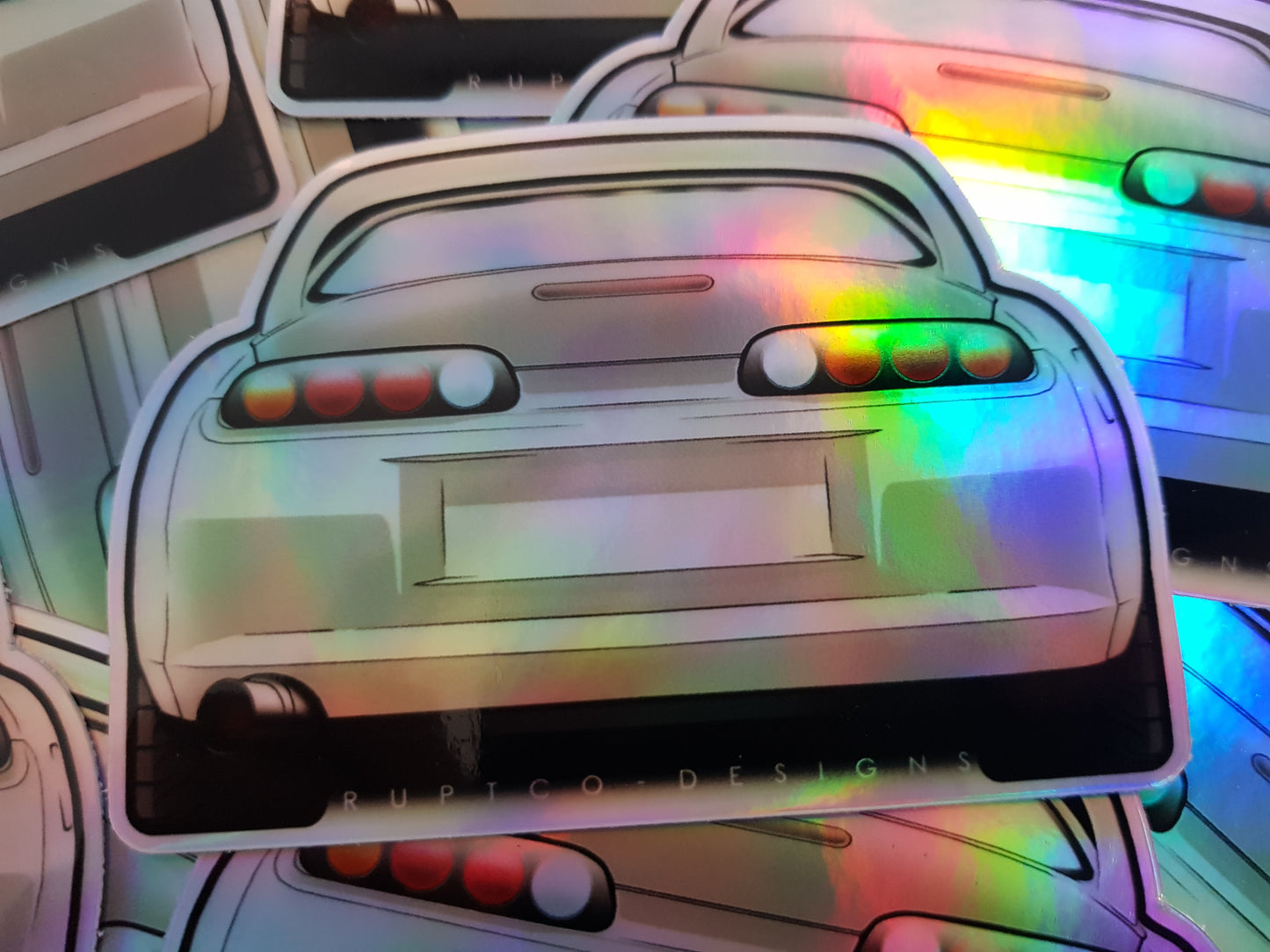 Toyota Supra Mk4 holographic sticker image 1