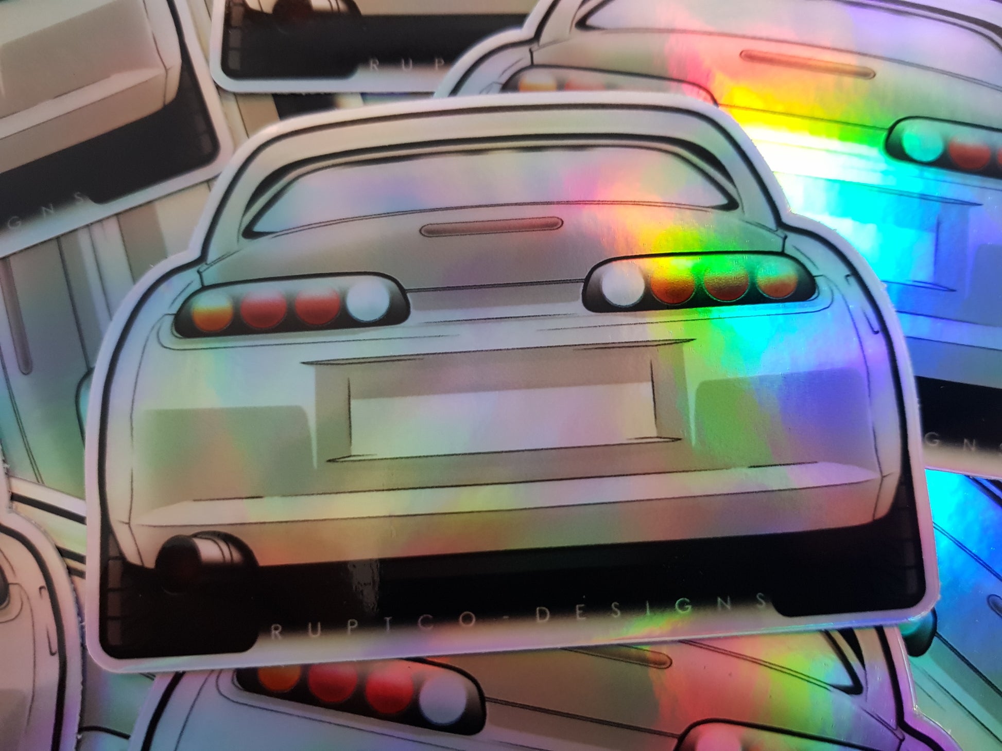 Toyota Supra Mk4 holographic sticker image 1