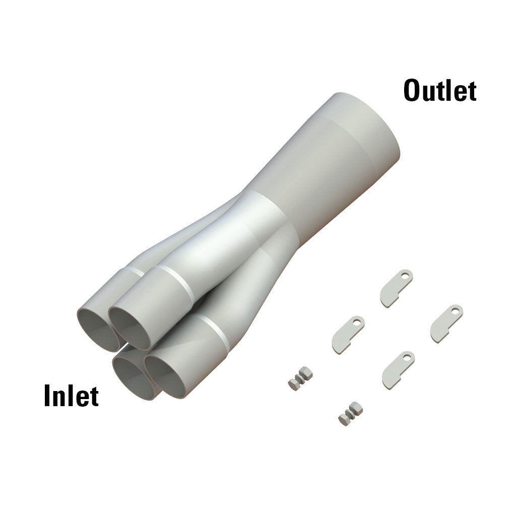 4-1 Tubular Merge Collector (304 Stainless Steel)