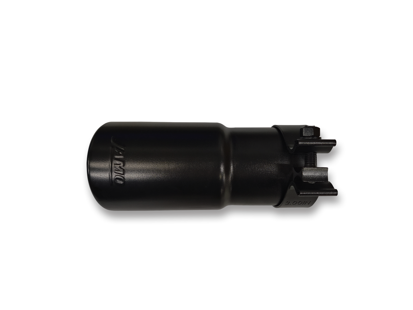 Single Wall Angled Rolled Edge Tip Black