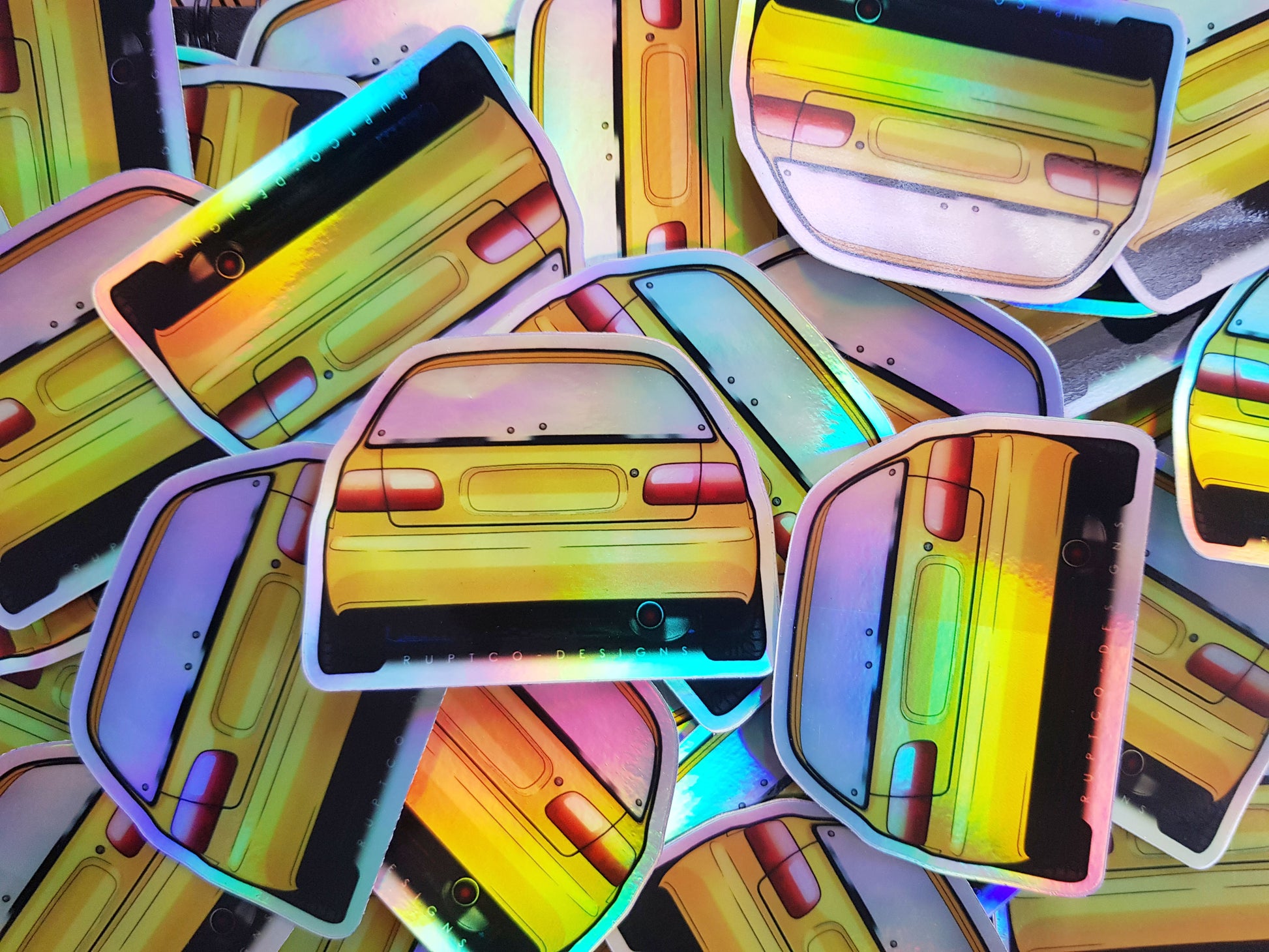 Honda Civic holographic sticker image 2