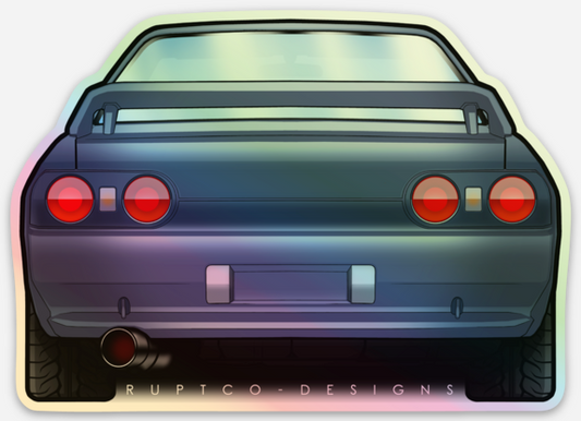 Nissan R32 GTR holographic sticker image 0