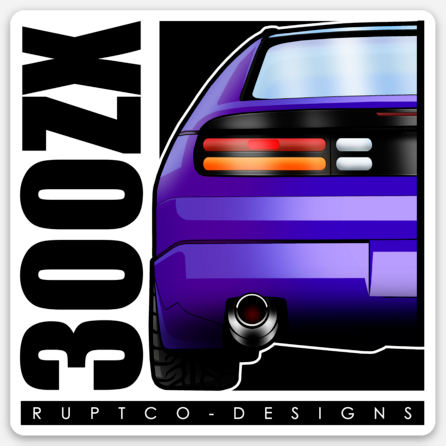 Nissan 300ZX Standard Sticker Square image 0