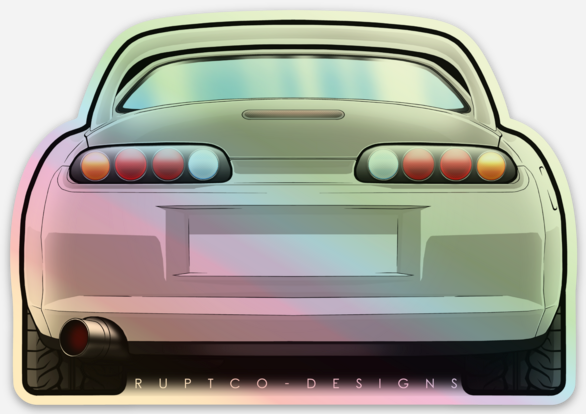 Toyota Supra Mk4 holographic sticker image 0