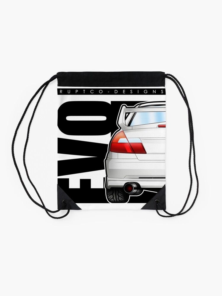 Mitsubishi Evo V Draw string bag image 1