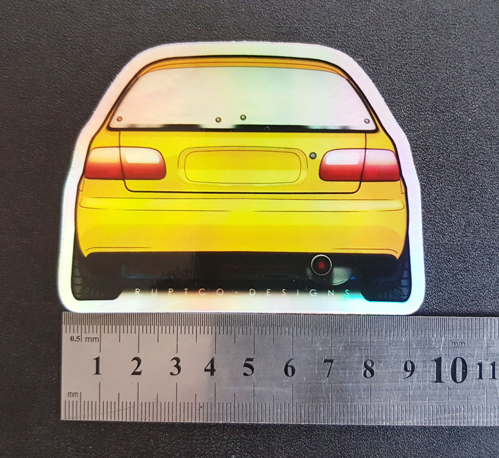 Honda Civic holographic sticker image 1