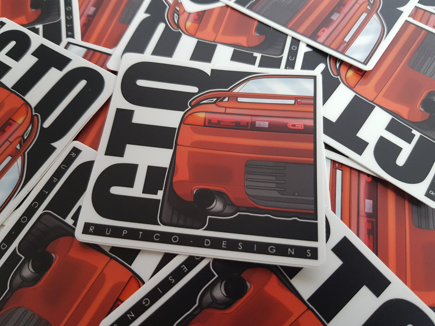 Mitsubishi GTO / 3000GT Standard Sticker Square image 2