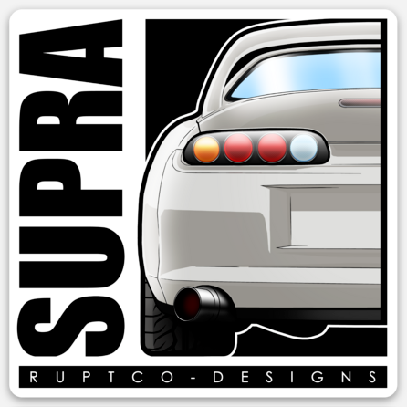 Toyota Supra MK4 Standard Sticker Square image 0