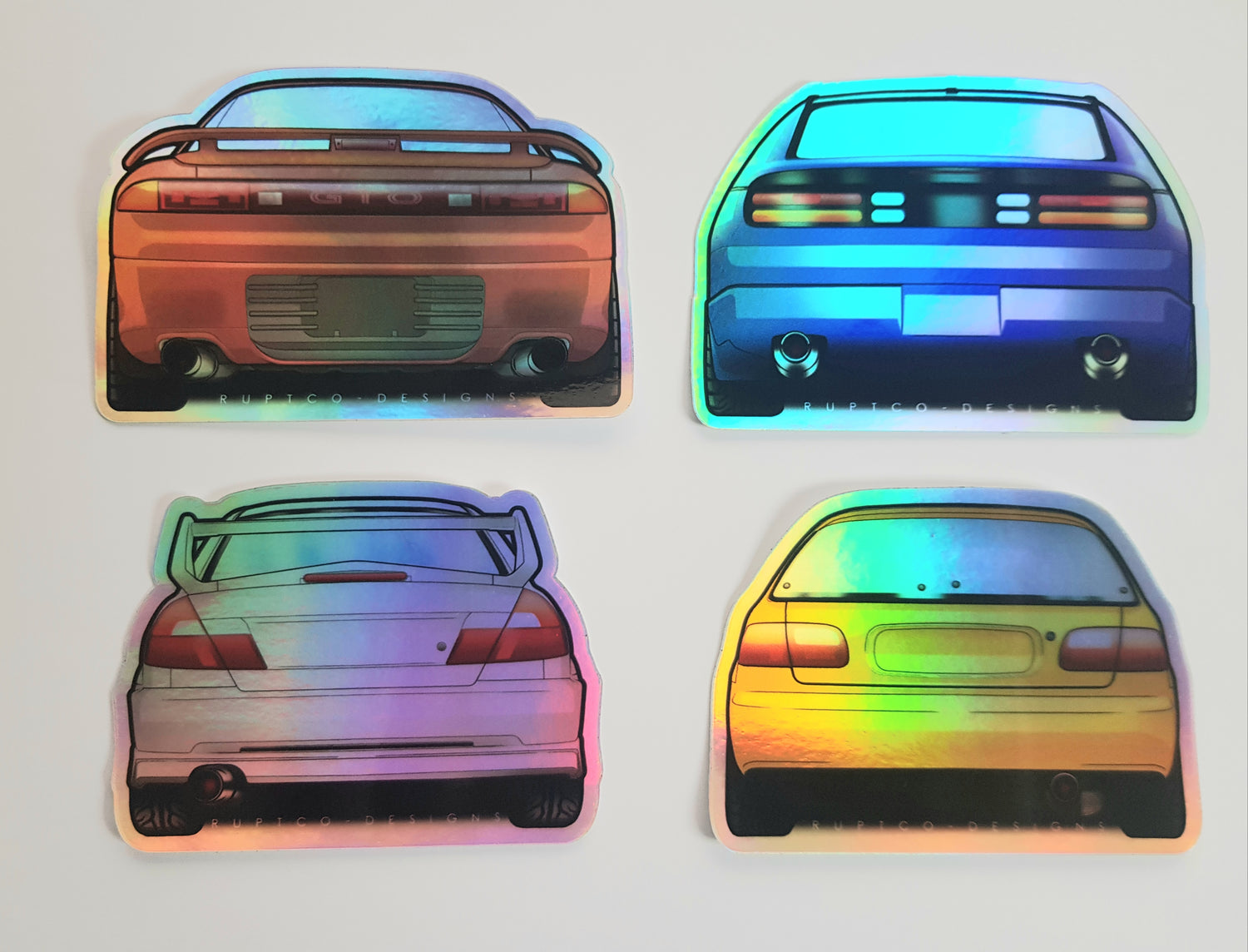 Holographic car sticker multi-pack image 0