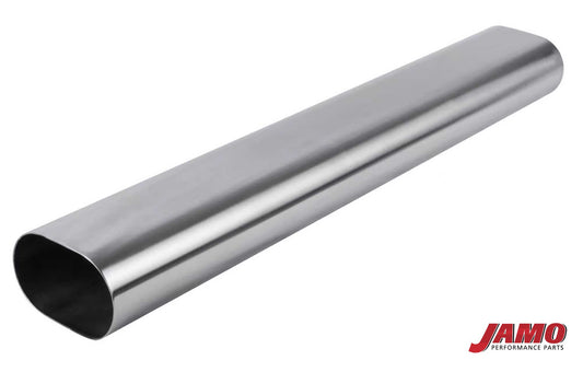 Straight Oval Tube 36 inch Length (304 Stainless Steel)